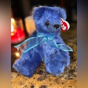 💙 TY Attic Treasures River Blue Teddy Bear Plush